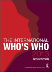 The international who's who 2013.