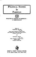 Political system in Pakistan edited by Verinder Grover and Ranjana Arora.