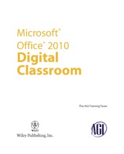 Microsoft office 2010 digital classroom AGI Training Team.