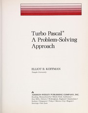 Turbo pascal : a problem-solving approach.