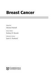 Breast cancer edited by Michael Michell.