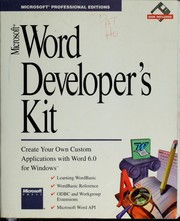 Microsoft world developer's kit.