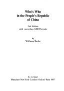 Who's who in the People's Republic of China by Wolfgang Bartke.