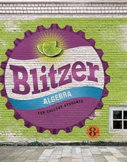 Algebra for college students Robert F. Blitzer.