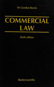Commercial law Sir Gordon Borrie.