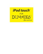 Ipod touch for dummies Tony Bove, Richard Krueger, Joel Elad