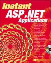 Instant ASP.NET applications Greg  Buczek.