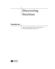 Discovering nutrition Timothy Carr.
