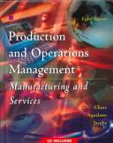Production and operations management : manufacturing and services Richard B. Chase, Nicholas J. Aquilano, F. Robert Jacobs.