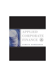 Applied corporate finance Aswath Damodaran.