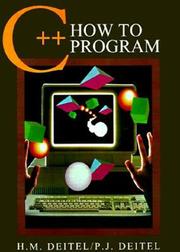C++ : how to program H. M. Deitel, P. J. Deitel.