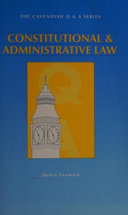 Constitutional & administrative law Helen Fenwick.