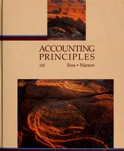 Accounting principles Philip E. Fess, Carl S. Warren.