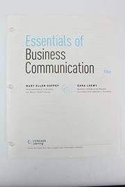 Essentials of business communication Mary Ellen Guffey, Dana Loewy.