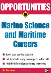 Opportunities in marine science and maritime careers Ray Heitzmann.