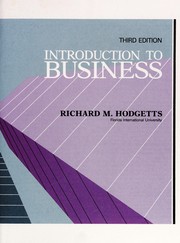 Introduction to business Richard M. Hodgetts.