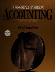 Accounting Charles T. Horngren, Walter T. Harrison.