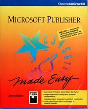 Microsoft Publisher made easy James Nadler.