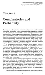 Probability and statistics for computer science James L. Johnson.