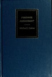 Personnel management Michael J. Jucius..
