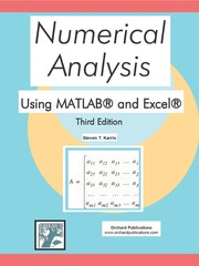 Numerical analysis using MATLAB and Excel Steven T. Karris.