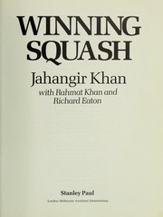 Winning squash Jahangir Khan with Rahmat Khan and Richard Eaton.