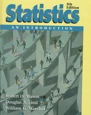 Statistics : an introduction Robert D. Mason, Douglas A. Lind, William G. Marchal.