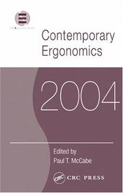 Contemporary ergonomics 2004 edited by Paul T. McCabe