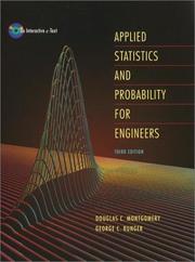 Applied statistics and probability for engineers Douglas C. Montgomery, George C. Runger.