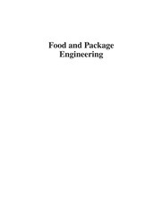 Food and package engineering Scott A. Morris.