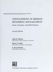 Applications in human resource management Stella M. Nkomo, Myron D. Fottler, R. Bruce McAfee.