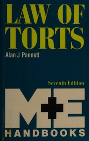 Law of torts Alan Pannett.