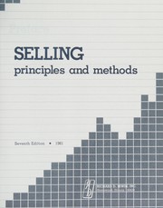 Selling, principles and methods Carlton A. Pederson, Milburn D. Wright, Barton A. Weitz..