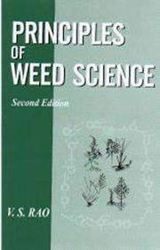 Principles of weed science V. S. Rao.