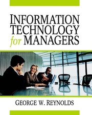 Information technology for managers George W. Reynolds.