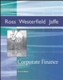 Corporate finance Stephen A. Ross, Randolph W. Westerfield, Jeffrey F. Jaffe.