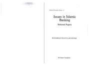 Issues in Islamic banking : selected papers Muhammad Nejatullah Siddiqi.