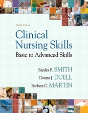 Clinical nursing skills : basic to advanced skills Sandra F. Smith, Donna J. Duell, Barbara C. Martin.