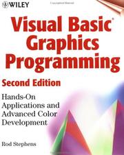 Visual Basic graphics programming : hands-on applications and advanced color development Rod Stephens.