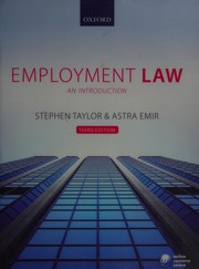 Employment law : an introduction Stephen Taylor and Astra Emir.