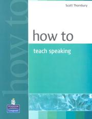 How to teach speaking Scott Thornbury.