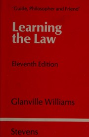 Learning the law by Glanville Williams.